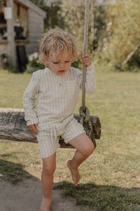 Shorts Forest Green Stripe