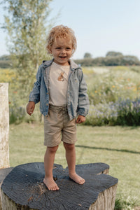 Hooded Denim Cardigan