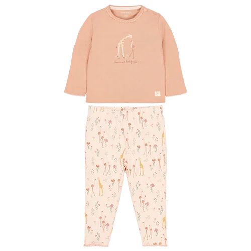 Two-Piece Pyjamas Pastel Rose Flamingo