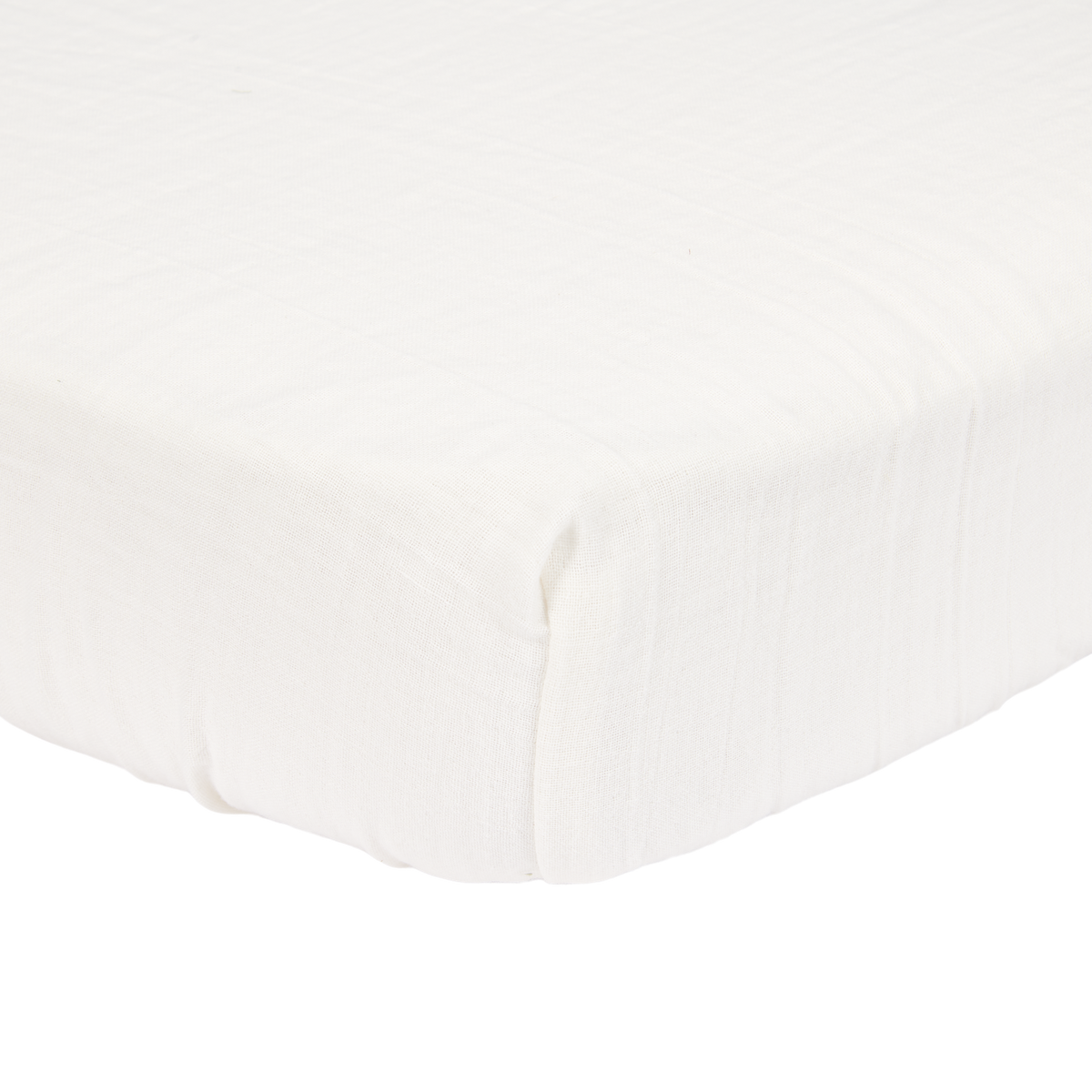 Fitted bassinet sheet Soft White