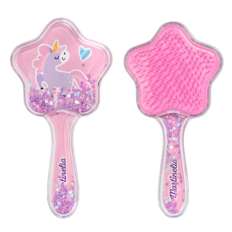 Glittery Hair Brush Unicorn