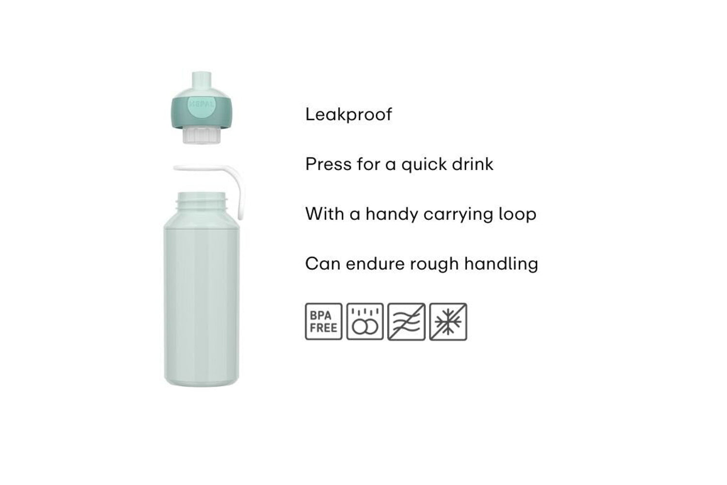 Drinking Bottle Pop-up Campus 400ml | Sunshine & Rainbow