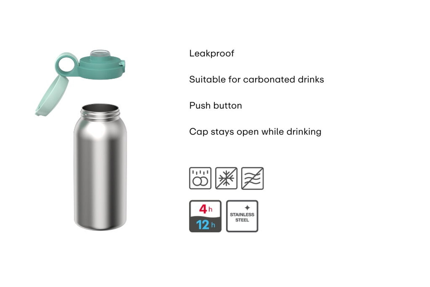 Insulated Bottle with Flip Cap 500ml | Fairy Wonders