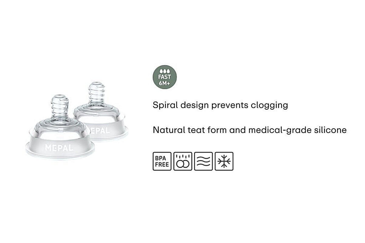 Set of Bottle Teat Mepal Mio 2 pcs
