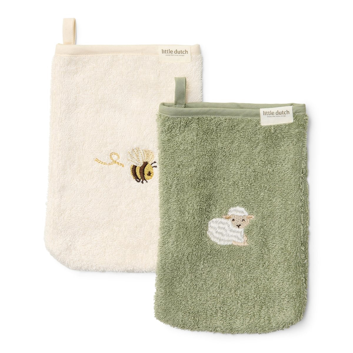 Embroidered Washcloths Set | Little Farm
