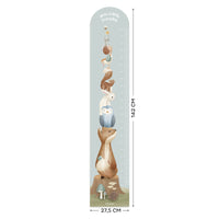 Growth Chart Wall Decal - Forest Friends