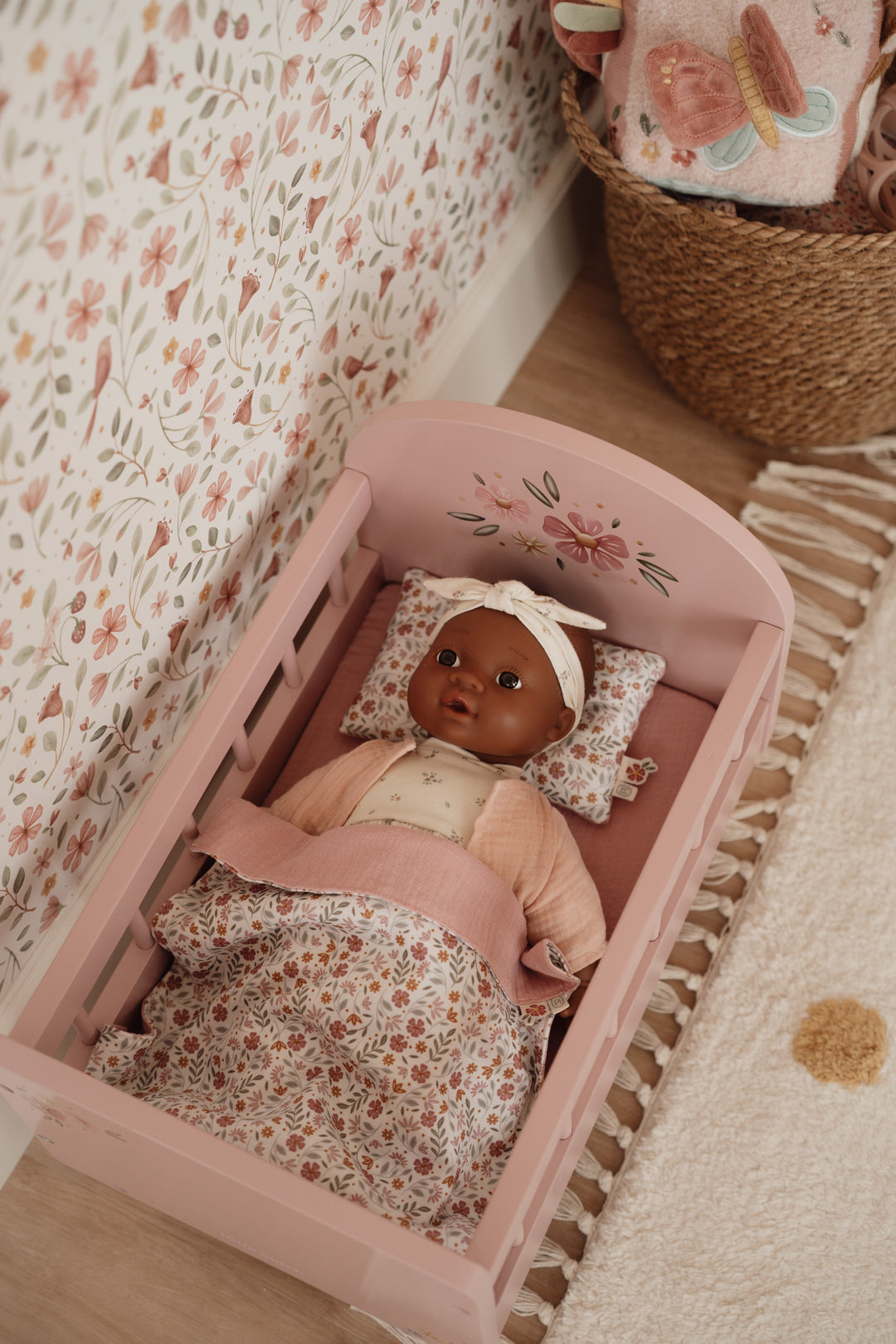 Wooden Doll Bed FSC