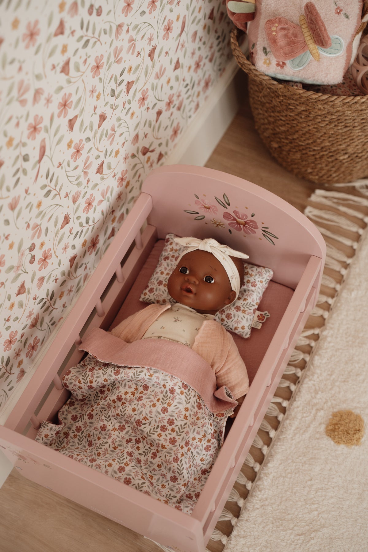 Wooden Doll Bed FSC