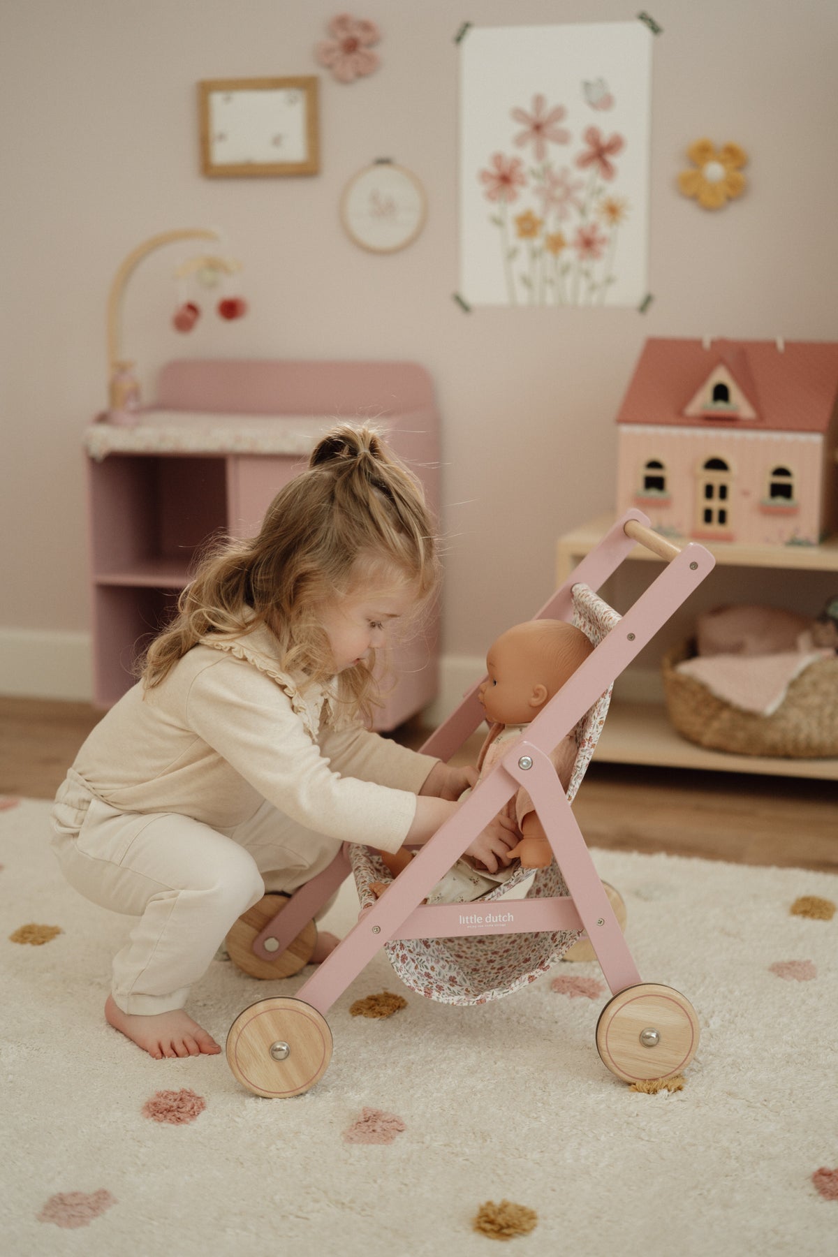 Wooden Doll Buggy FSC