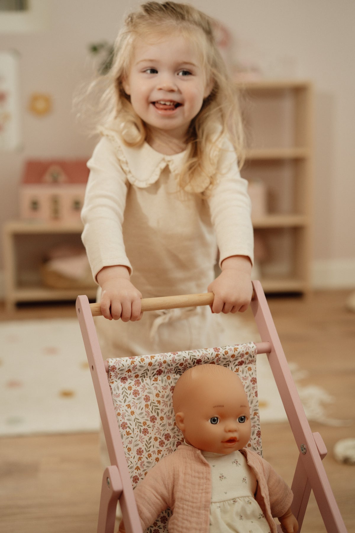 Wooden Doll Buggy FSC