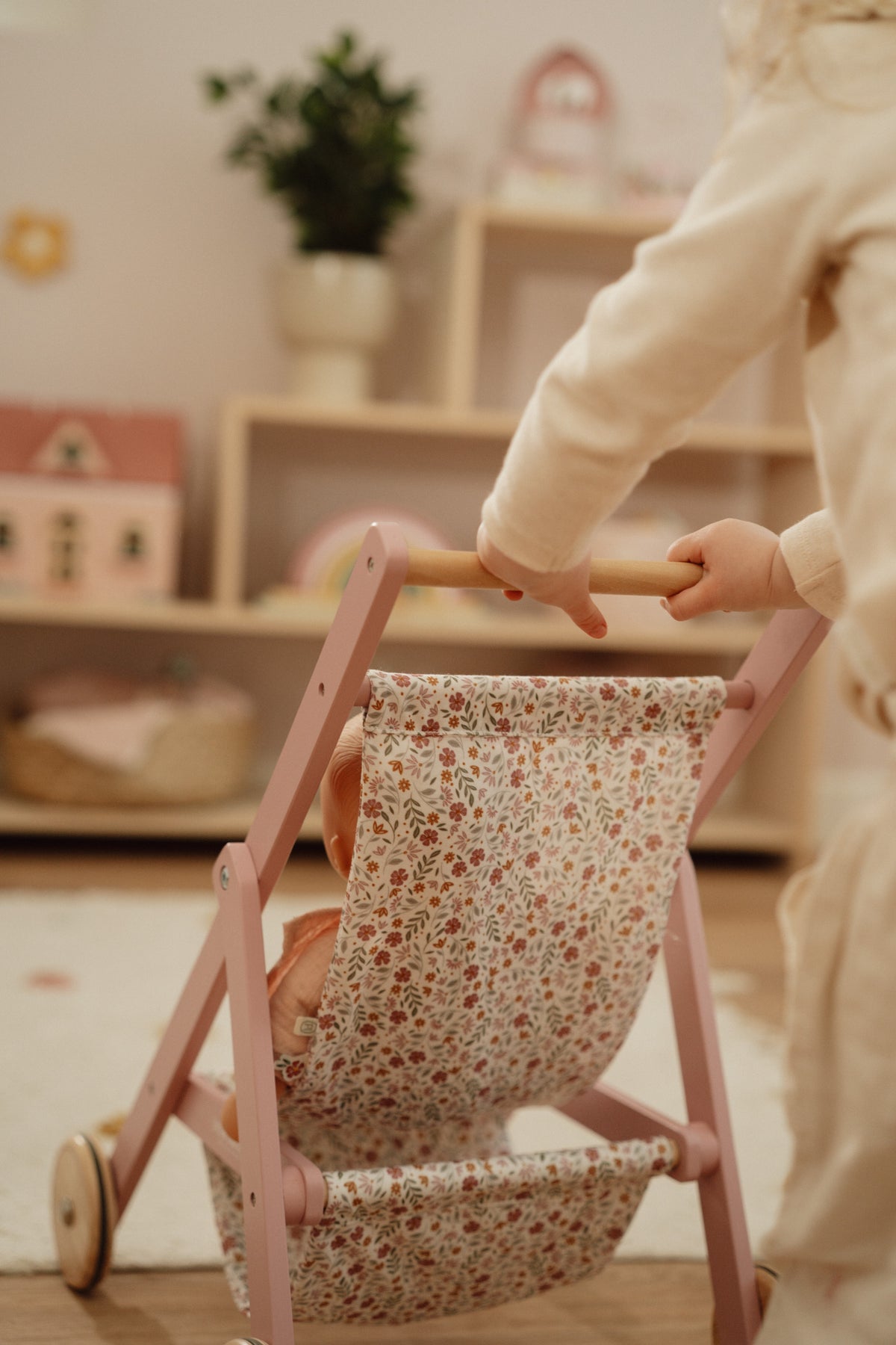 Wooden Doll Buggy FSC