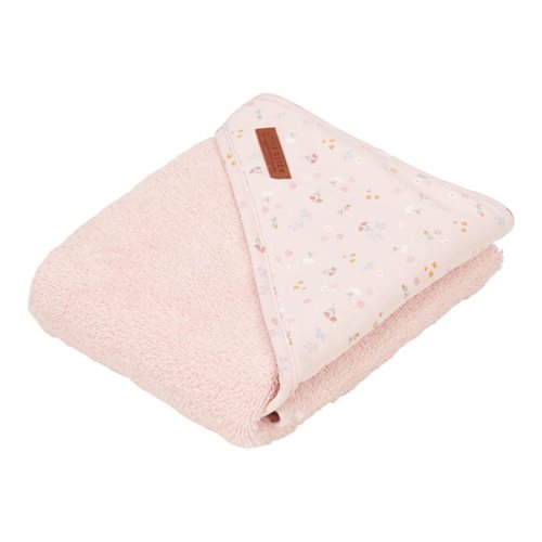 Hooded towel Little Pink Flowers 100x100