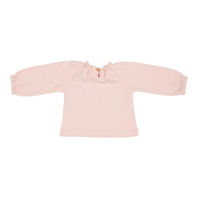 T-shirt Long Sleeves with Embroidery Soft Pink