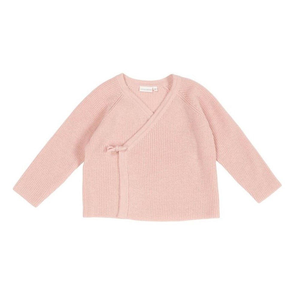 Knitted Cardigan Wrap Soft Pink