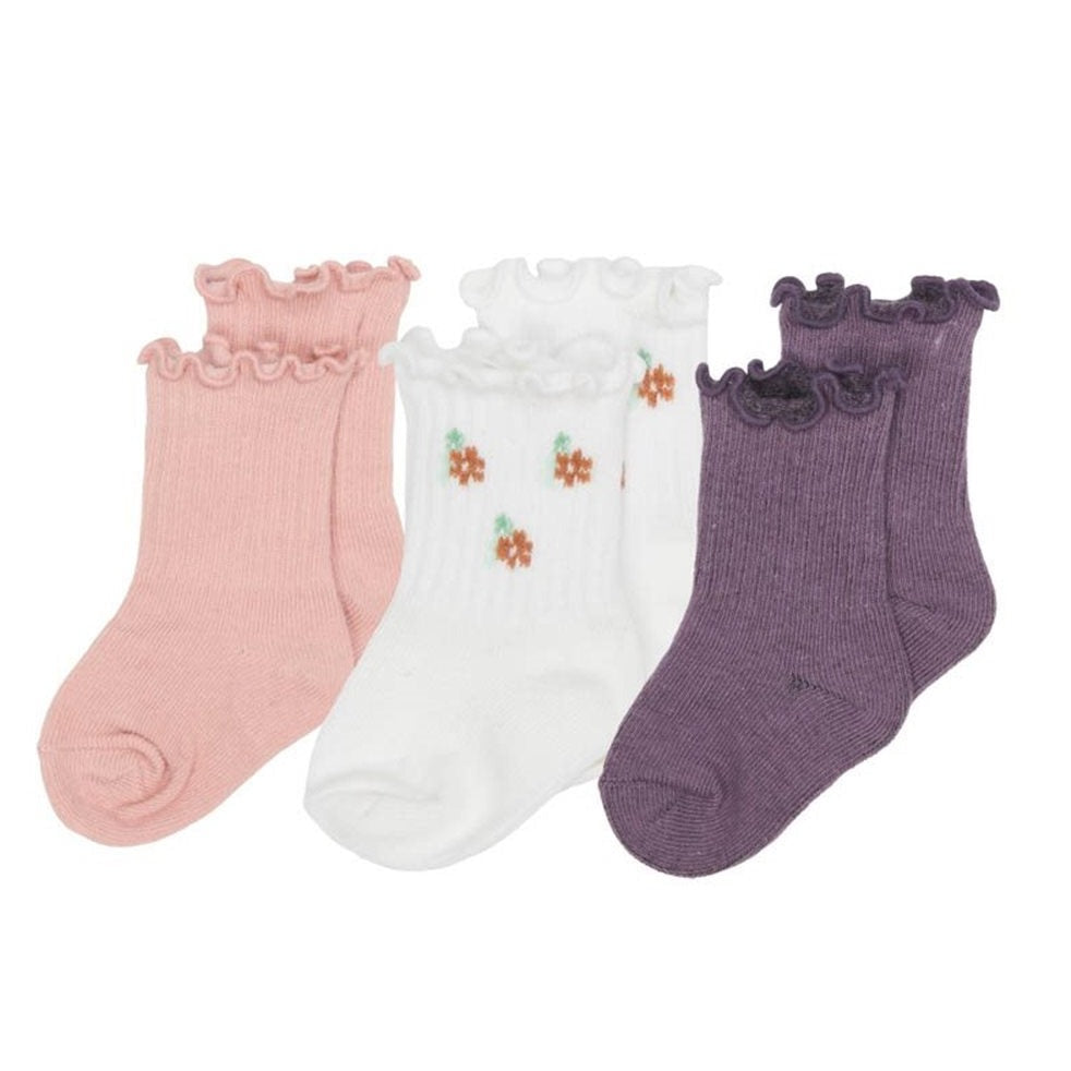 3-pack Baby socks Vintage Little Flowers