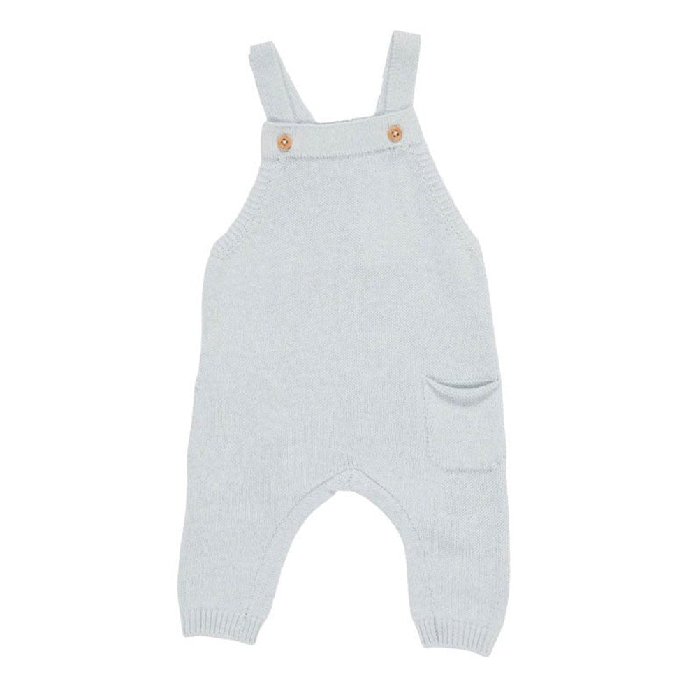 Knitted dungarees Soft Blue