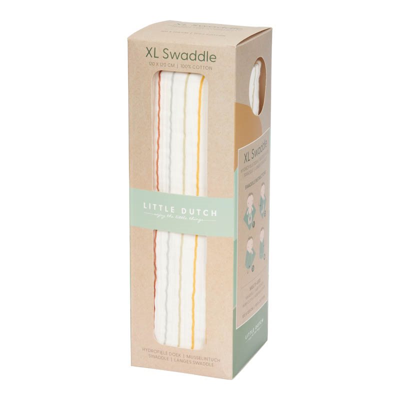 Swaddle 120 x 120 Sunny Stripes My Favourite Things Shop