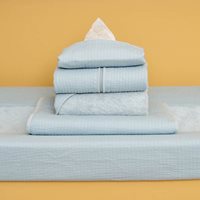 Cot summer blanket Pure Soft Blue