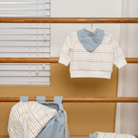 Bandana bib Pure Soft Blue