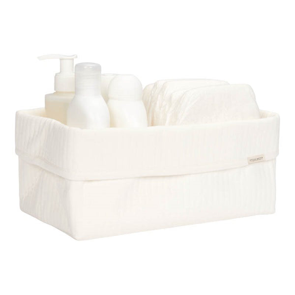 Storage basket large Pure Soft White