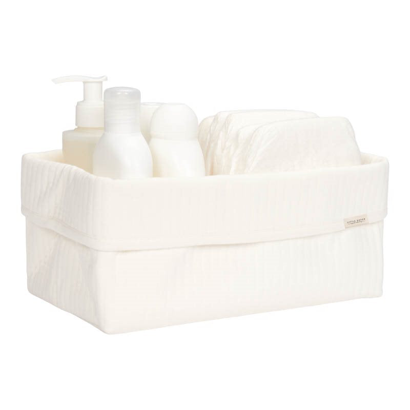 Storage basket large Pure Soft White