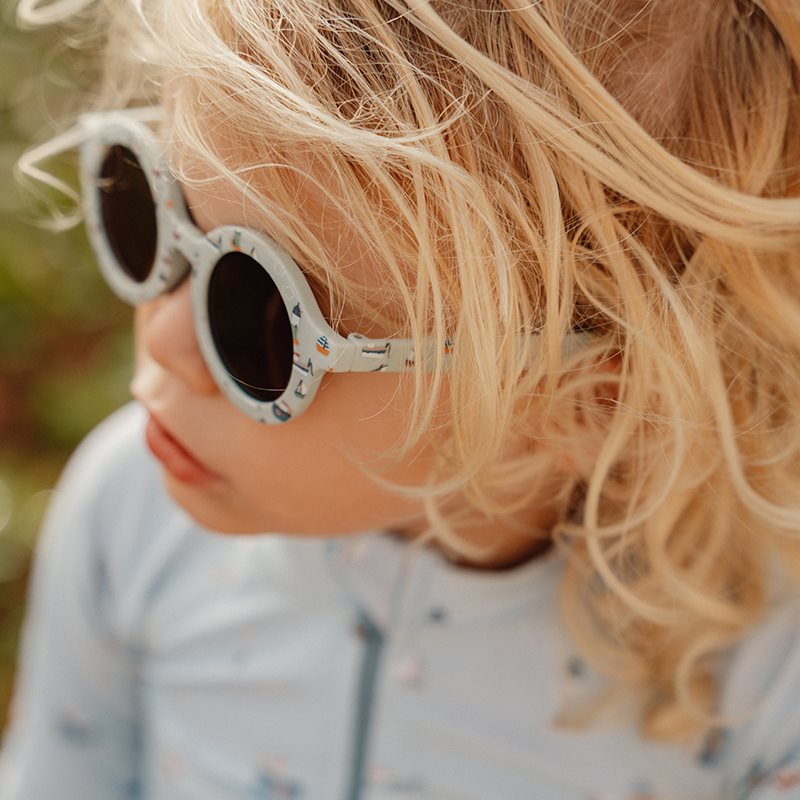 Child Sunglasses Round Shape Sailors Bay Blue