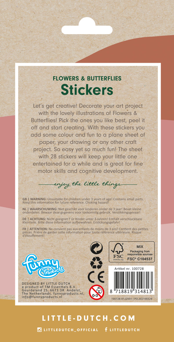 Sticker Sheet Flowers & Butterflies