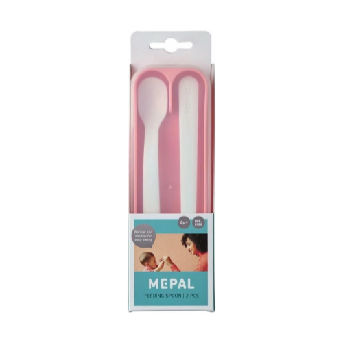 Mepal Mio Set Baby Spoons | Deep Pink 2pcs