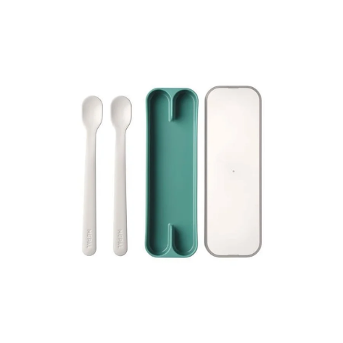 Mepal Mio Set Baby Spoons - Deep Turquoise, 2pcs.