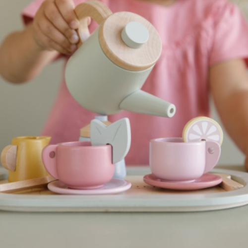 Wooden Tea set