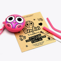 Sylvester Sponge Bendy Kids Silicone Reusable Straws - Pink
