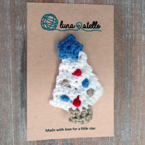 Christmas Tree Large Hair Clip