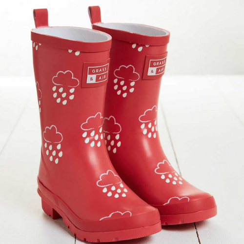 Older Kids Colour Revealing Red Coral Wellies