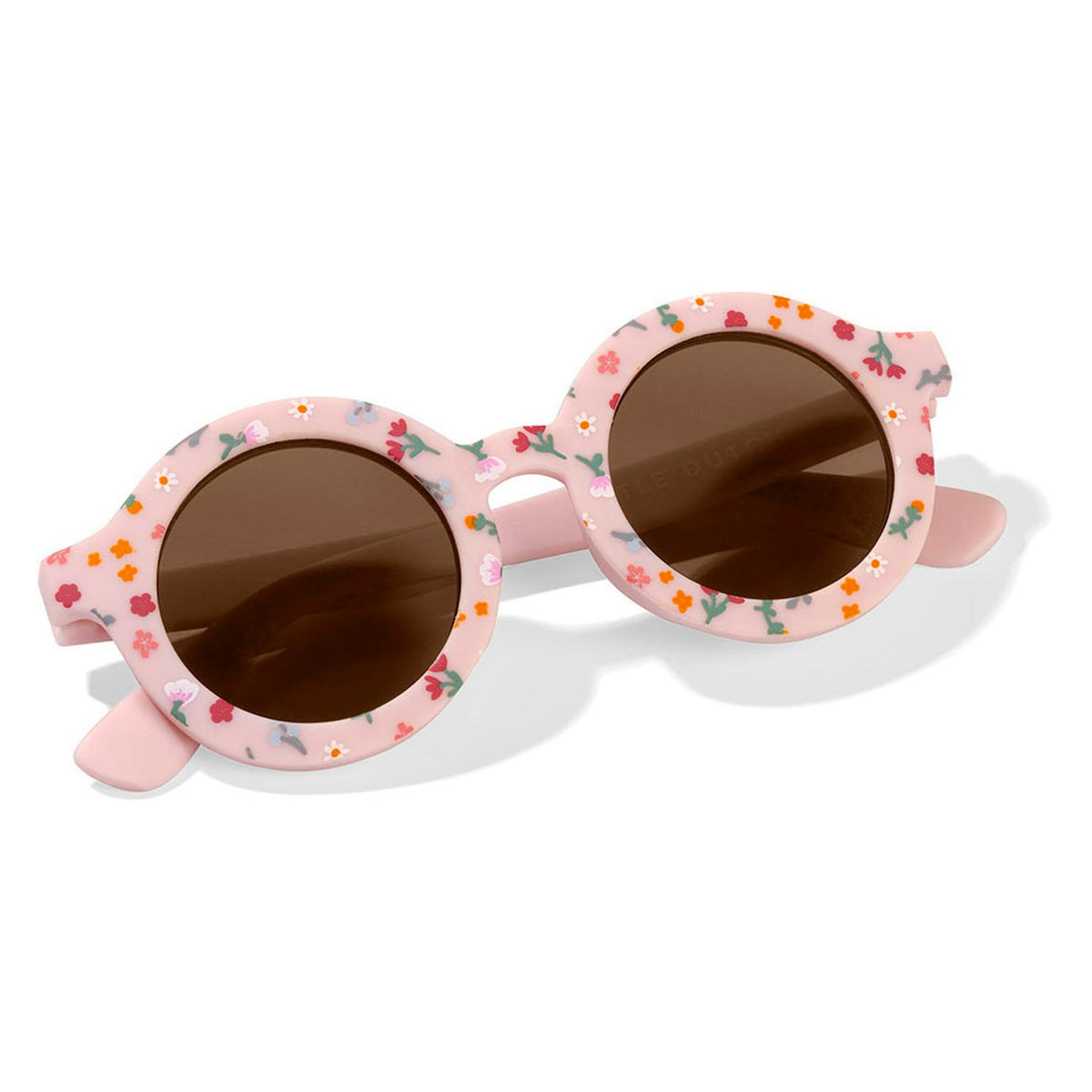 Child Sunglasses Round Shape Little Pink Flowers