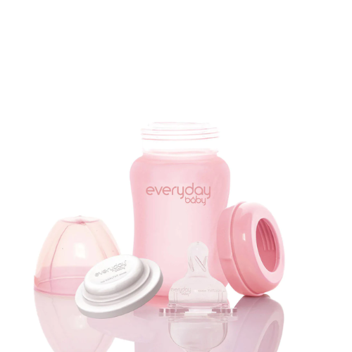 Glass Baby Bottle healthy+ 150 Rose Pink