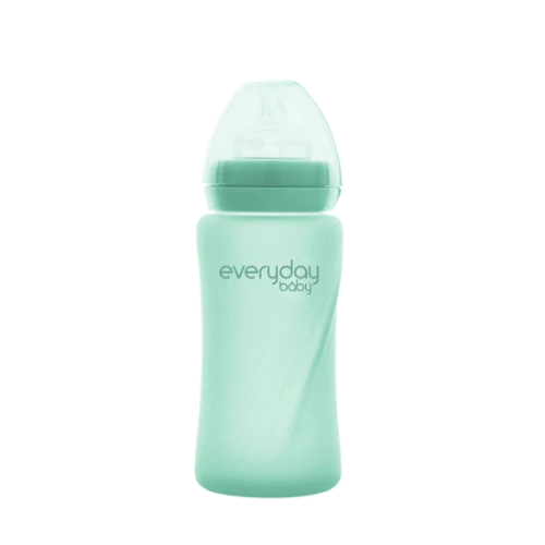 Glass Baby Bottle healthy+ 240 Mint Green