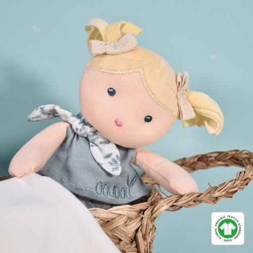 Organic Cotton Doll Bleuette 22 cm