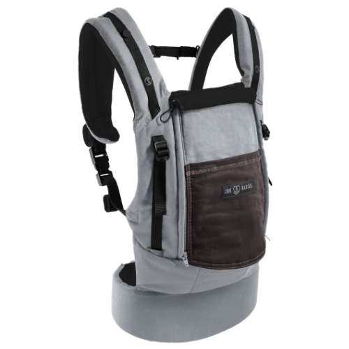 PhysioCarrier -  Grey/ pocket Coffee - LR