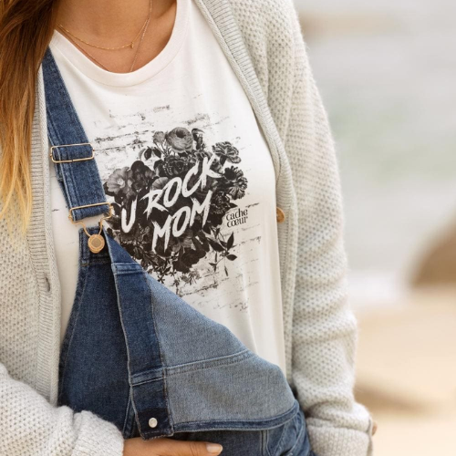 Maternity T-shirt Rock black