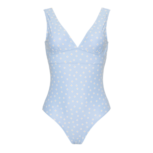 Bathsuit ladies Daisies Blue