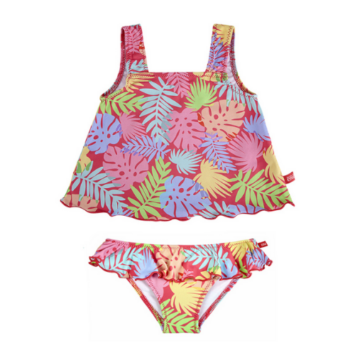 Caribe tankini with flounces