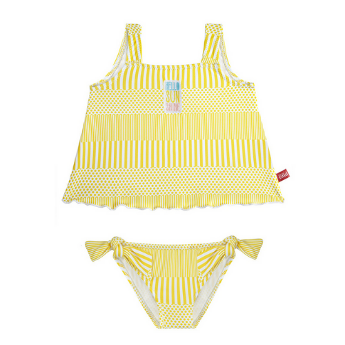 Sunshine embroidery tankini