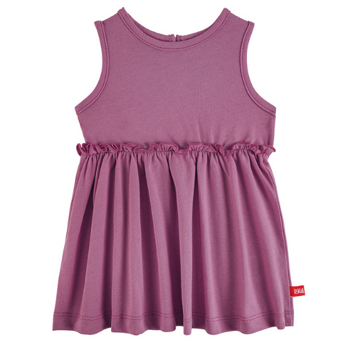 Dress with back opening - Cassis