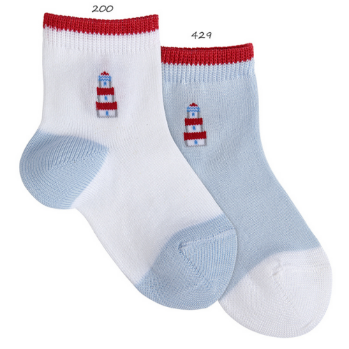 Lighthouse short socks White