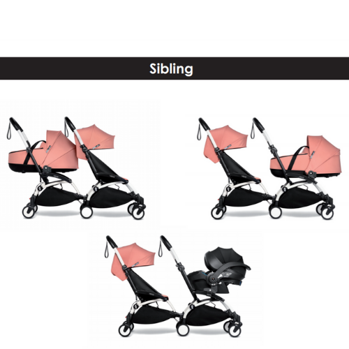 YOYO Double Stroller Bassinet / 6+ YOYO Connect Frame, YOYO Bassinet, Adapters / YOYO² Frame, 6+ Colour Pack