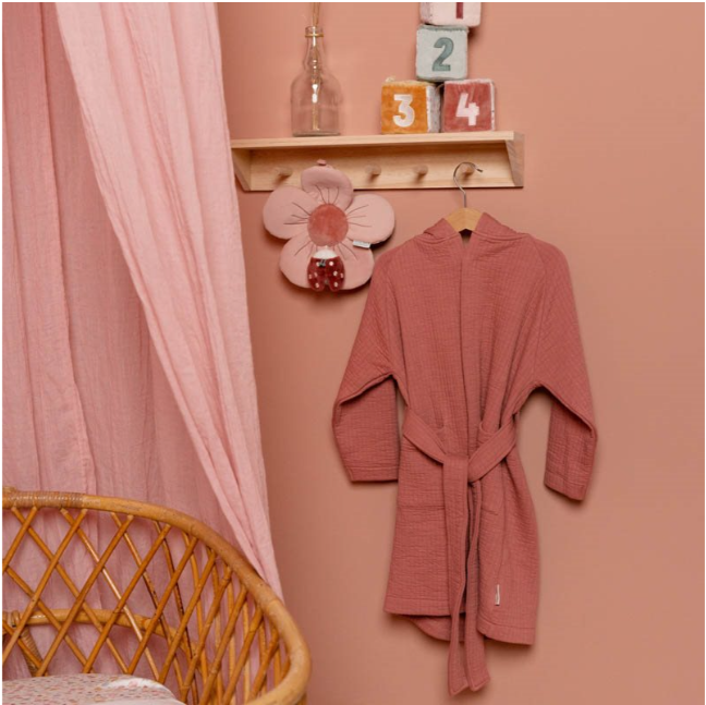 Baby bathrobe Pure Blush Pink