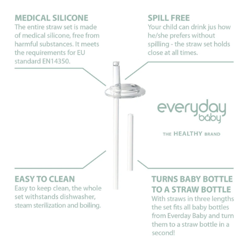 Silicone Straw Set Healthy+