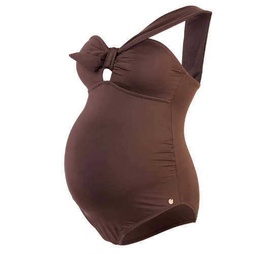 Maternity swimsuit Cuba - Chocolate Brown