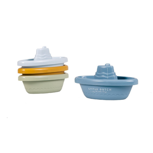 Stackable Bath Boats Blue