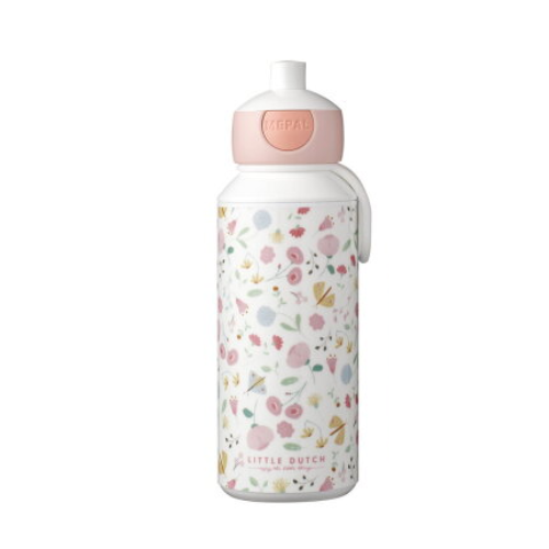 Drinking Bottle Pop-up Campus 400 ml - Flowers & Butterflies